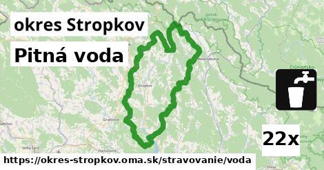 Pitná voda, okres Stropkov