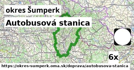 Autobusová stanica, okres Šumperk