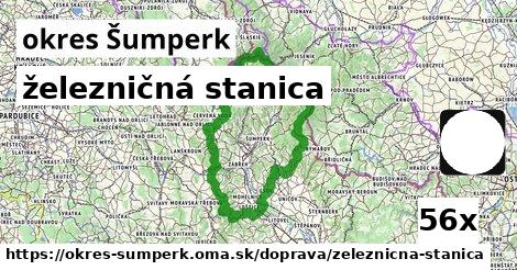 železničná stanica v okres Šumperk