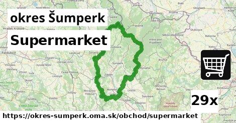 Supermarket, okres Šumperk