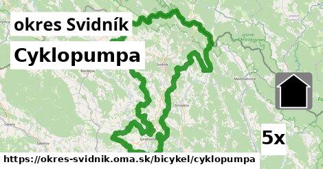 Cyklopumpa, okres Svidník