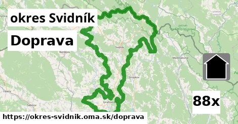 doprava v okres Svidník