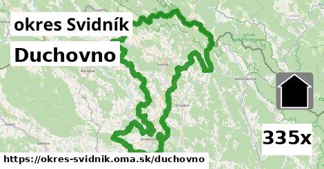 duchovno v okres Svidník