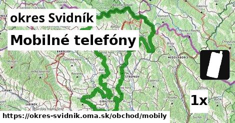 Mobilné telefóny, okres Svidník