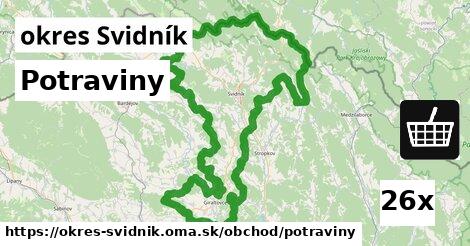 Potraviny, okres Svidník