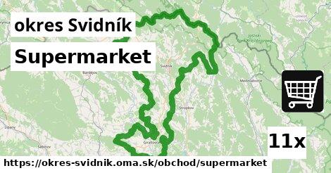 Supermarket, okres Svidník