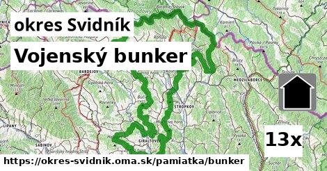 Vojenský bunker, okres Svidník