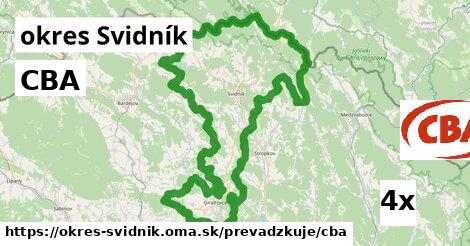 CBA, okres Svidník