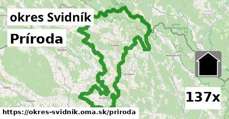 príroda v okres Svidník