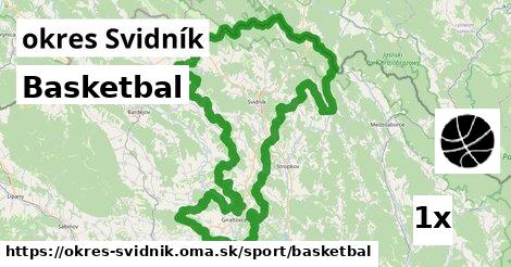 Basketbal, okres Svidník