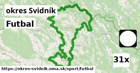 Futbal, okres Svidník