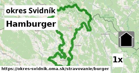 Hamburger, okres Svidník