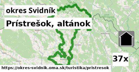 Prístrešok, altánok, okres Svidník