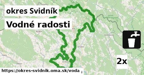 vodné radosti v okres Svidník