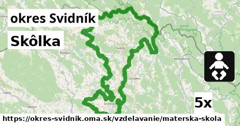 Skôlka, okres Svidník