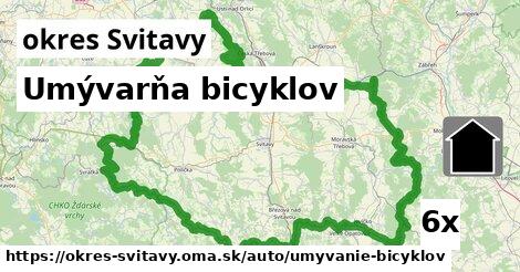 Umývarňa bicyklov, okres Svitavy