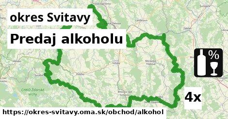 Predaj alkoholu, okres Svitavy