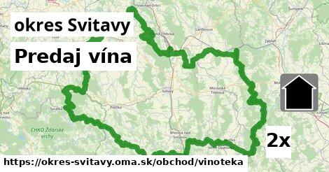 Predaj vína, okres Svitavy