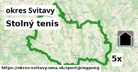 Stolný tenis, okres Svitavy