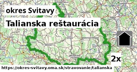 Talianska reštaurácia, okres Svitavy