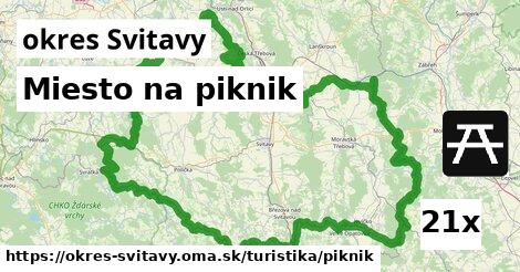 Miesto na piknik, okres Svitavy