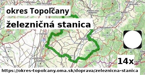 železničná stanica, okres Topoľčany