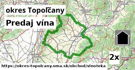 Predaj vína, okres Topoľčany