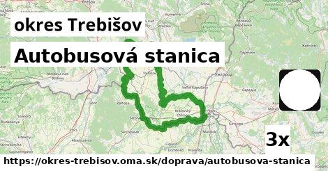 Autobusová stanica, okres Trebišov