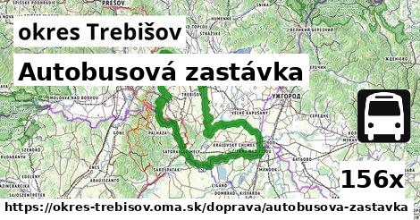 Autobusová zastávka, okres Trebišov