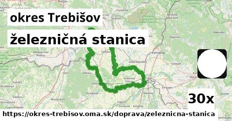 železničná stanica, okres Trebišov