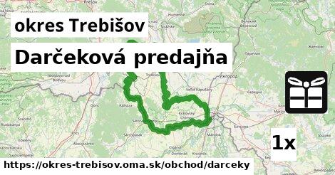 Darčeková predajňa, okres Trebišov