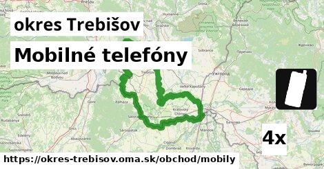 Mobilné telefóny, okres Trebišov