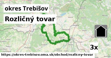 Rozličný tovar, okres Trebišov