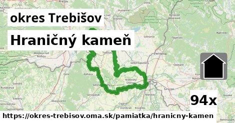 Hraničný kameň, okres Trebišov