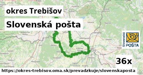 Slovenská pošta, okres Trebišov