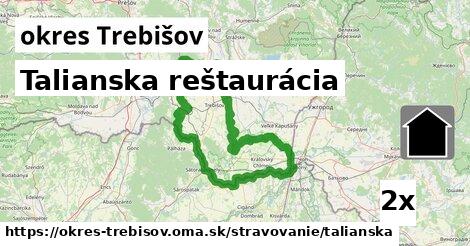 Talianska reštaurácia, okres Trebišov