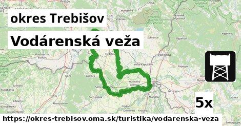 Vodárenská veža, okres Trebišov