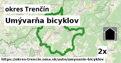 Umývarňa bicyklov, okres Trenčín