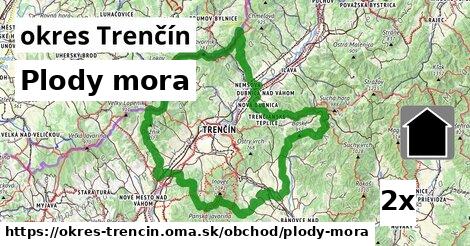 plody mora v okres Trenčín