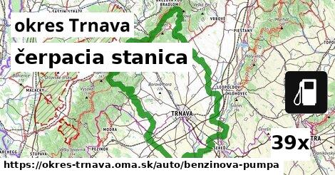 čerpacia stanica, okres Trnava