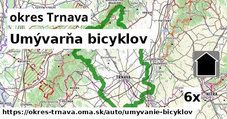 Umývarňa bicyklov, okres Trnava