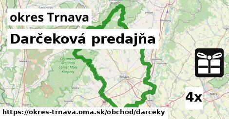 Darčeková predajňa, okres Trnava