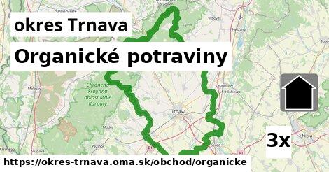 Organické potraviny, okres Trnava