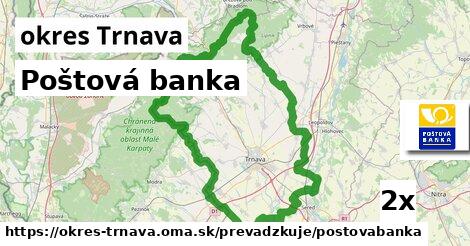 Poštová banka, okres Trnava