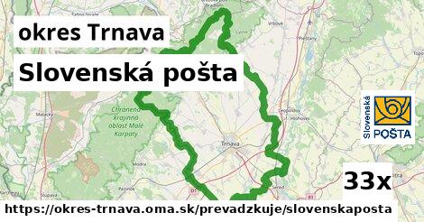Slovenská pošta, okres Trnava
