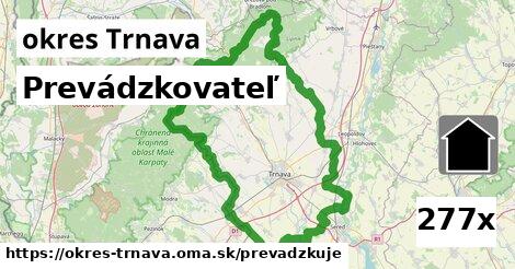 prevádzkovateľ v okres Trnava