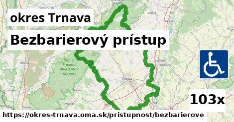 Bezbarierový prístup, okres Trnava