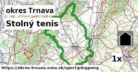 Stolný tenis, okres Trnava
