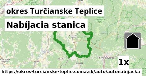 Nabíjacia stanica, okres Turčianske Teplice