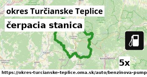 čerpacia stanica, okres Turčianske Teplice